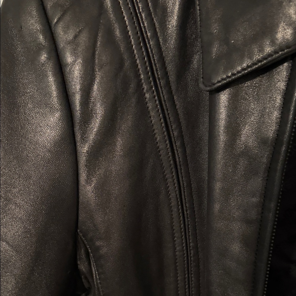 Y2K Jones New York Classic Black Leather Jacket - Picture 2 of 10